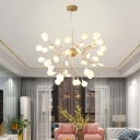 Acrylic Branch Chandelier Pendant Modern 9/27/54 Lights Gold Ceiling Hang Lamp for Living Room