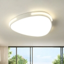 Simplicity Triangle Ceiling Flush Mount Acrylic Living Room LED Flush Light Fixture in Warm/White/3 Color Light