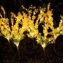 Yellow Rape Flower Solar Pathway Light Decorative LED Plastic Stake Light Set, 1 Piece