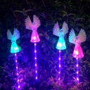 Angel Plastic Solar Lawn Lighting Kids White LED Ground Light for Outdoor, 1 Piece