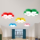Kids Flower Shaped Ceiling Flush Mount Light Acrylic Kindergarten LED Flushmount Lighting