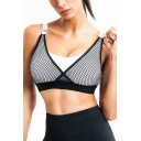 Hot Womens Tank Sheer Mesh Patched Scoop Neck Slim Fitted Crop Tank Top