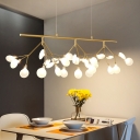 Sputnik Firefly Dining Room Island Light Handblown Glass Simplicity LED Pendant Light Fixture