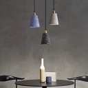 Geometrical Pendant Light Minimalist Terrazzo Single-Bulb Dining Room Suspension Light Fixture