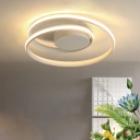 Cycle Aluminum Flushmount Ceiling Lamp Minimalist LED Flush Mount Lighting Fixture