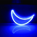 Crescent Childrens Bedroom Table Light Rubber Minimalist LED Battery Wall Night Lamp in White