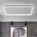 Ultrathin Aisle LED Flushmount Light Acrylic Nordic Flush Mount Ceiling Fixture in White