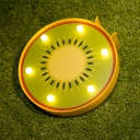 Creative Fruit Slice Mini Night Lamp Plastic Bedroom LED Battery Table Light with Keyhole Hook