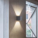 Cement Rectangular Wall Sconce Light Modern Style LED Wall Mount Light for Corridor