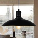 Single-Bulb Ceiling Light Industrial Pot Lid Metal Hanging Pendant Light for Restaurant