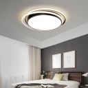 Simplicity Circle LED Flush Mount Light Acrylic Bedroom Flush Mount Ceiling Light