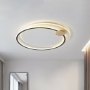 Acrylic Halo Ceiling Light Fixture Minimalism LED Flush Mounted Lamp for Bedroom