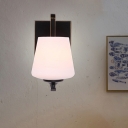 Nordic Style Bud Wall Mount Light 1-Light Handblown Glass Wall Lighting for Living Room