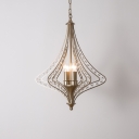 Crystal Aged Silver Chandelier Diamond Shaped 4-Light Traditional Hanging Light Fixture