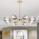 Molecular Modo Chandelier Light Simplicity Glass Living Room Pendant Lighting Fixture