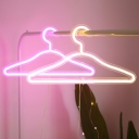 Hanger Neon Night Light Decorative Plastic White LED Festive Lighting for Bedroom