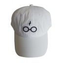 Unisex Popular Flash Glasses Embroidery Sunscreen Baseball Hat