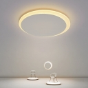 Nordic Crescent Ceiling Lighting Acrylic Corridor LED Disc Flush Mounted Light in White