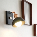 Single Bowl Shaped Reading Wall Light Nordic Metal Wall Sconce Lighting with Pivot