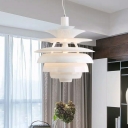 Nordic Artichoke Shaped Pendant Light Metal 1-Light Dining Room Ceiling Suspension Lamp