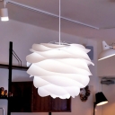 Rose Lampshade Pendant Light Designers Style 1 Light Acrylic Hanging Light for Living Room