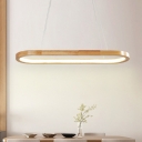 Oval Ring Kitchen Bar Pendant Light Acrylic 31.5