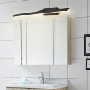 Minimalist Style LED Vanity Wall Lights Rectangle Metal Vanity Sconce Light for Bathroom