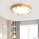Simplicity Modern Ceiling Light with 1 LED Light Star Acrylic Shade Flush Mount Ceiling Light for Bedroom