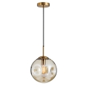 Contemporary Simplicity Hanging Lamp Uneven 1 Light Glass Ball Ceiling Pendant Light for Bar Kitchen