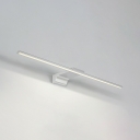 Minimalist Style LED Wall Mounted Vanity Lights Metal Simple Bathroom Vanity Sconce in White