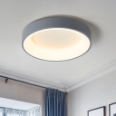 Contemporary Style Round Close To Ceiling Lighting Acrylic Bedroom LED Ceiling Mounted Fixture
