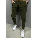 Fancy Lounge Pants All-over Printed Drawstring Waist Ankle Length Fitted Pants for Men