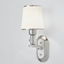 Bell Shape Wall Lighting Moden White Glass Wall Mounted Lamp for Bedroom Study Room