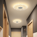 1 LED Light Modern Ceiling Fixture Geometric Acrylic Shade Ceiling Light Fixture for Hallway