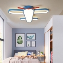 Acrylic Airplane Shade Creative Ceiling Light 1 LED Light Flush Mount Ceiling Light for Children Bedroom
