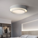 Contemporary Modern Ceiling Light with 1 LED Light Round Acrylic Shade Ceiling Light Fixture for Living Room
