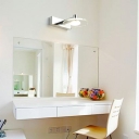 Water and Fog Wall Lighting Circle Clear Crystal Vanity Mirror Lights for Resistant Bathroom