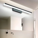 Aluminium Bathroom Vanity Sconce Light Creative LED 1.5 Inchs Wide Vanity Mirror Light for Makeup