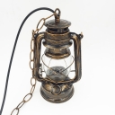 Single Pendulum Light 6 Inchs Wide Nautical Opal Glass Kerosene Pendant Lighting Fixture