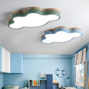 Contemporary Cloud Flush Mount Light LED Bedroom Metallic Flush Ceiling Light