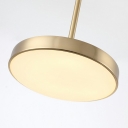 Arcylic Drum Shade Pendant Nordic Macaron Colour LED Hanging Lamp for Living Room