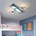 Metal Airplane Flush Mount Ceiling Light 24.5 Inchs Length Contemporary LED Flushmount Ceiling Lamp