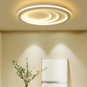 LED Metal Ceiling Mount Lamp Golden Geometric Light Acrylic Suspension Ceiling Light Fixture Living Room