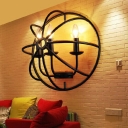 Globe Metal Pendant Lighting Industrial Dining Room Coffee Bar Chandelier Hanging Light Fixture