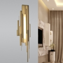 Creative Decoration Wall Sconce 8.5 Inchs Wide Mid-Century LED Metal Sconce Light Fixture in Gold