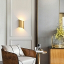 Golden Modern Sconce Light Postmodern Luxury 4.5 Inchs Wide Wall Lamp for Living Room Bedroom in Warm Light
