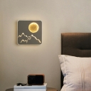 Lunar Eclipse LED Wall Lighting Ideas Modern Ambient Lighting Wall Lamp for Living Room