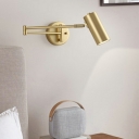 1 Light Foldable Telescopic Rocker Arm Long Pole Reading Light Bedroom Wall Lamps