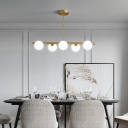 Post-Modern Molecule Island Lighting Kitchen Bar Dining Room Pendant Lamp with Glass Globe