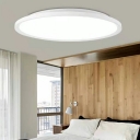 Minimalist Round LED Flush Mount Ceiling Light White Acrylic Flush Light for Bedroom